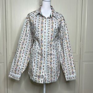 Panhandle Women’s Rough Stock Aztec Snap Button Shirt Multicolor Size 2XL NWT
